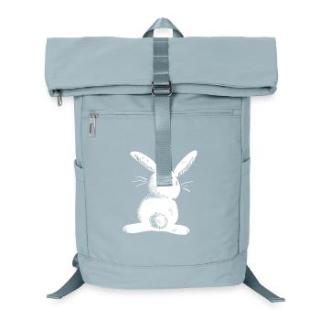 White long eared hare comic - Laptop Backpack - ice blue - Front