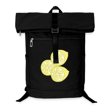 zitronen - Laptop-Rucksack  - Schwarz - Vorne