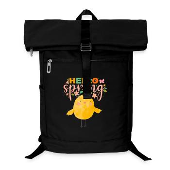 Humorous Spring Dream with Chicken - Laptop Backpack - black - Front