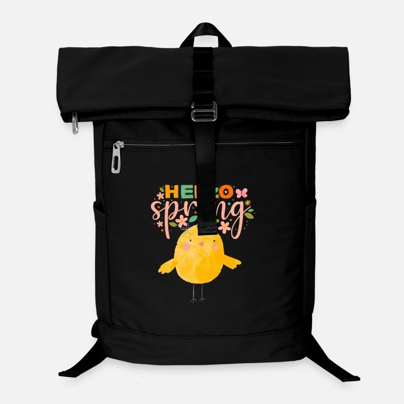 Humorvoller Frühlingstraum mit Huhn Laptop-Rucksack 