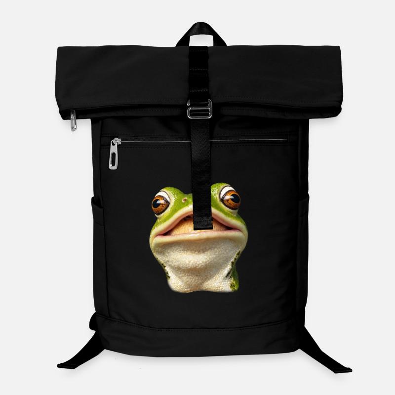 Grenouille souriante Sac à dos ordinateur
