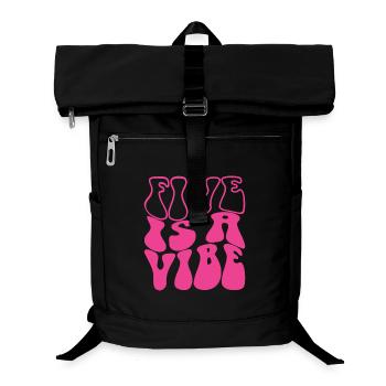 Five Is A Vibe Pink 5 Years Old Girls 5th Birthday - Laptop Backpack - black - Front