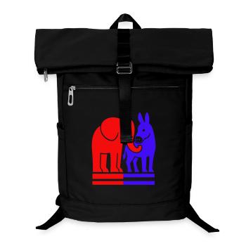 Elephant and Donkey USA - Sac à dos ordinateur - noir - Devant