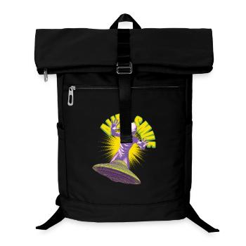 Außerirdischer Retter - Laptop-Rucksack  - Schwarz - Vorne