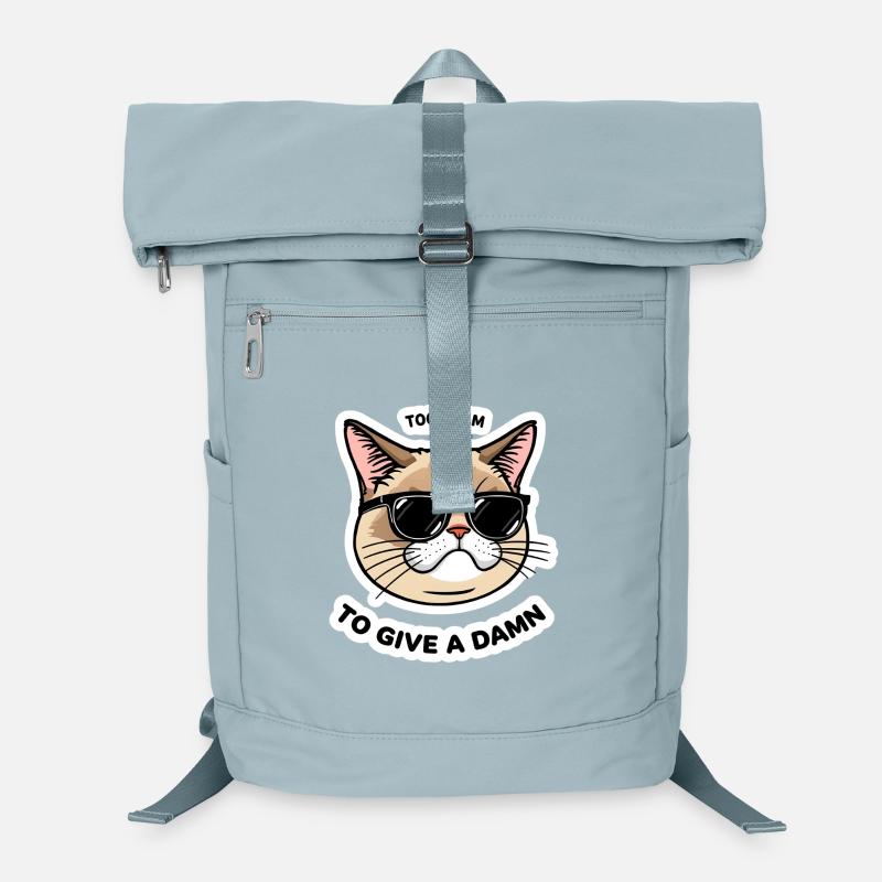 Trop Glam Chat Autocollant Cool Design Sac à dos ordinateur