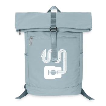 Abstrakte Akustikgitarre - Laptop-Rucksack  - Eisblau - Vorne