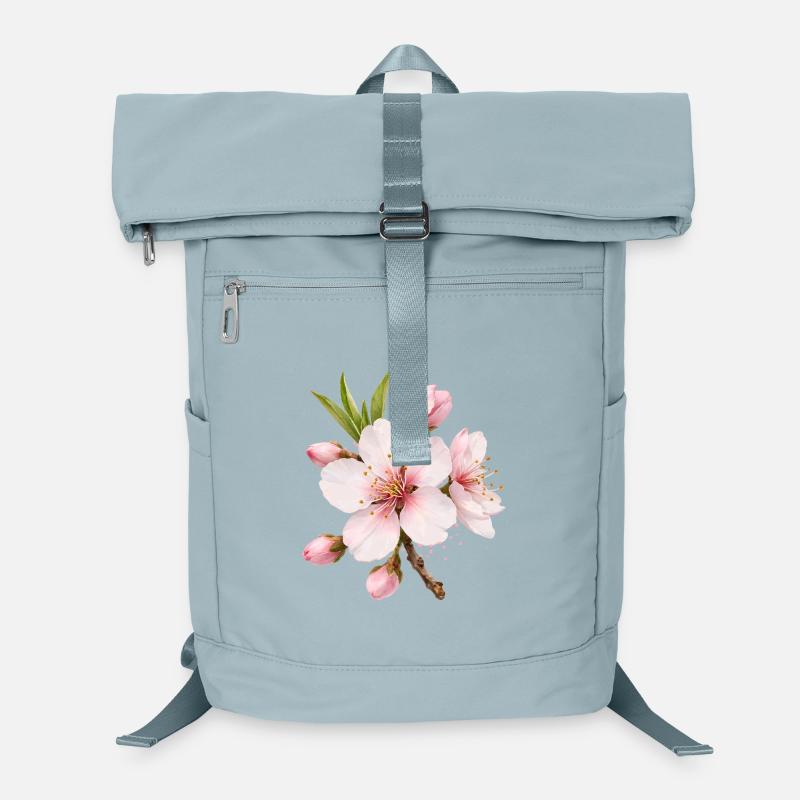 Almond Blossom Pink Spring Flower Laptop Backpack
