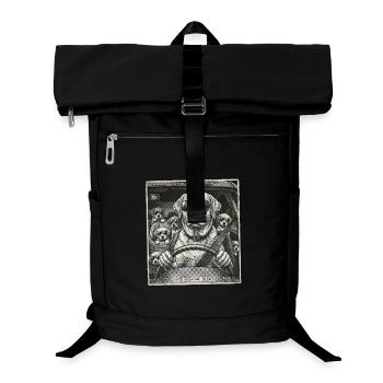Dog family flashed - Laptop Backpack - black - Front