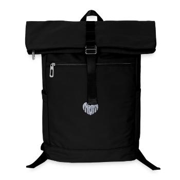 Maman Coeur Blanc Brodé - Sac à dos ordinateur - noir - Devant