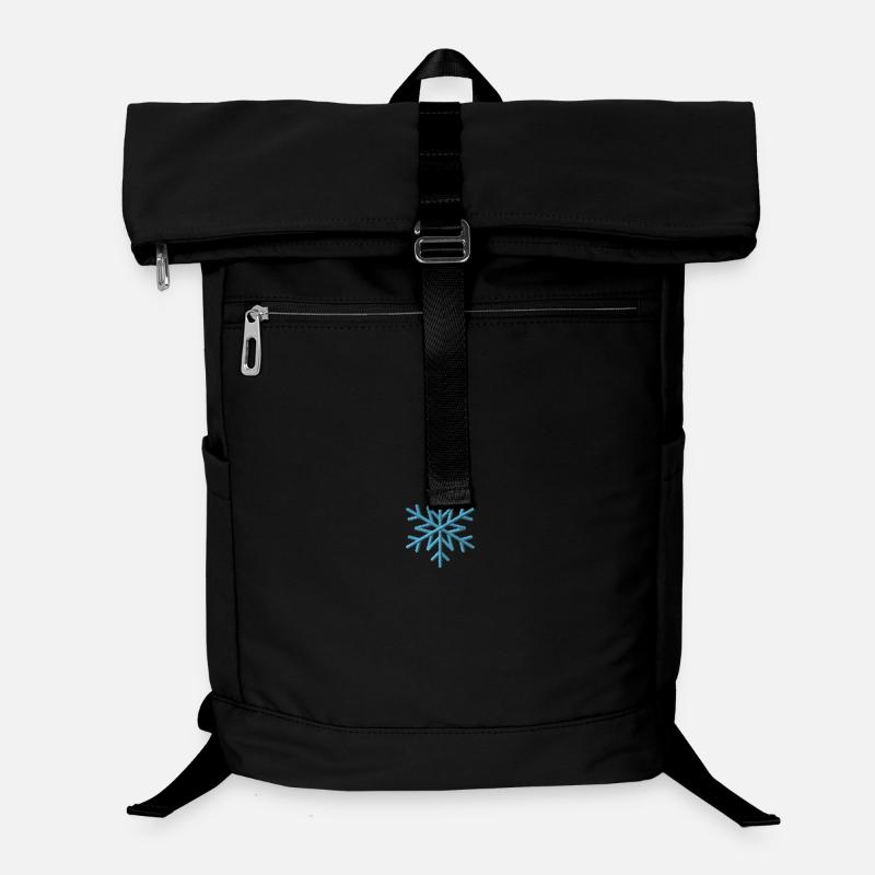 Flocon de neige brodé Sac à dos ordinateur