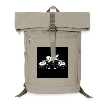 DJ face mask - Laptop Backpack - sand beige - Front