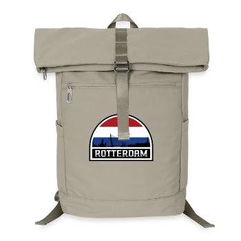 Rotterdam Pays-Bas Skyline Souvenir Drapeau Néerlandais - Sac à dos ordinateur - beige sable - Devant