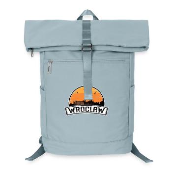 Wroclaw Pologne Skyline Voyage Drapeau Polonais Souvenirs - Sac à dos ordinateur - bleu glacier - Devant
