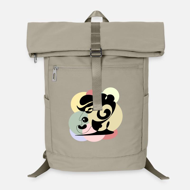 Line drawing man Laptop Backpack
