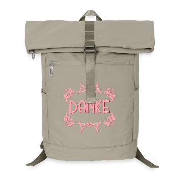 Dankeschöngeschenke DANKE SPRÜCHE - Laptop-Rucksack  - Sandbeige - Vorne