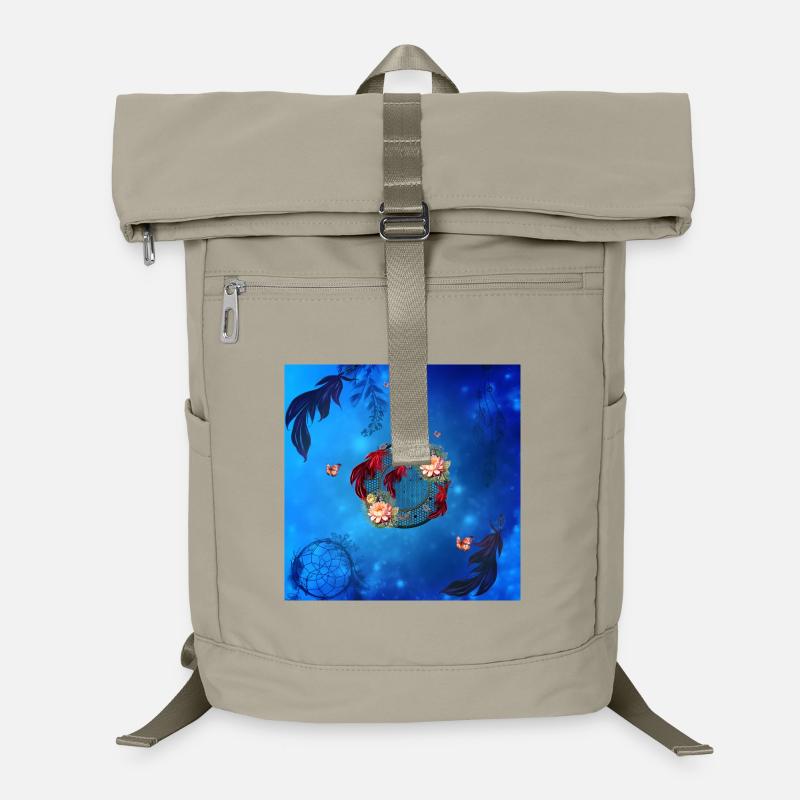 Wunderbare Traumfänger und Schmetterlinge. Laptop-Rucksack 