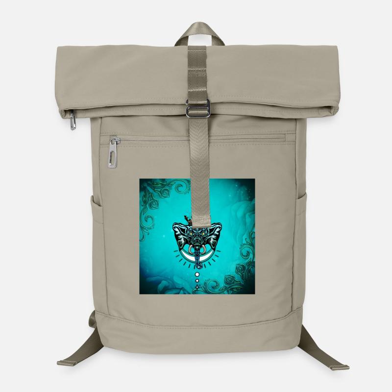 Éléphant décoratif avec couronne. Sac à dos ordinateur