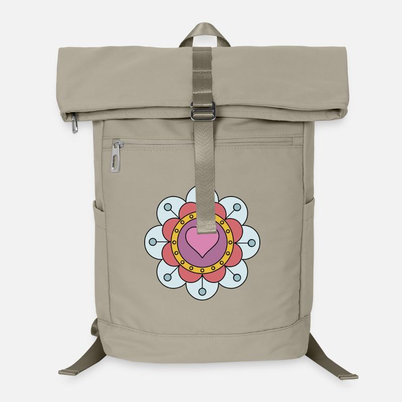 Fleur bohème hippie funky mignonne Sac à dos ordinateur