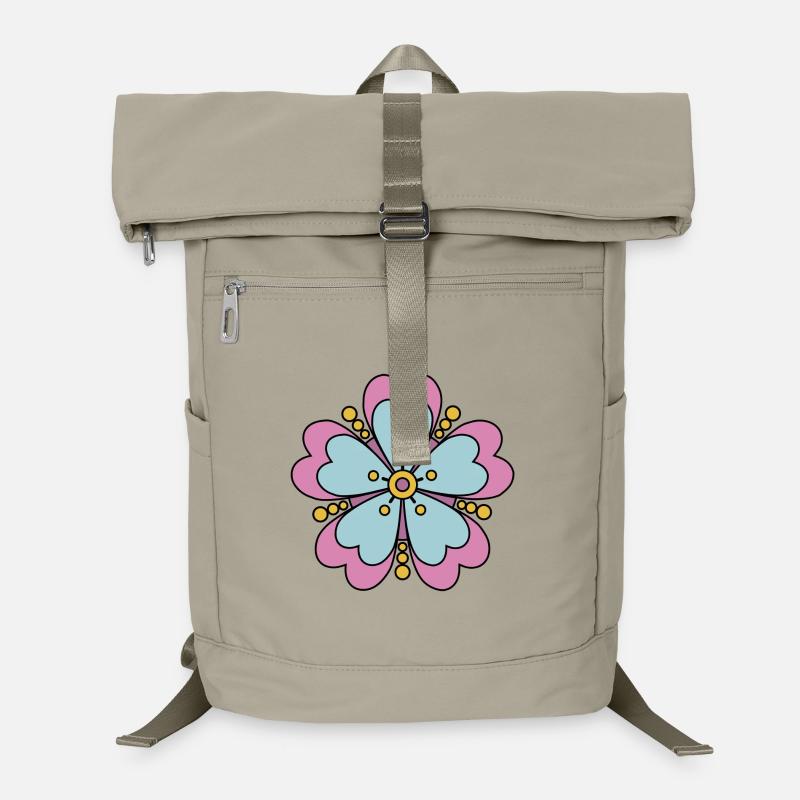 Fleur bohème hippie funky mignonne Sac à dos ordinateur