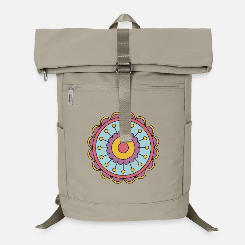 Niedliche Funky Hippie Boho Blume Laptop-Rucksack 