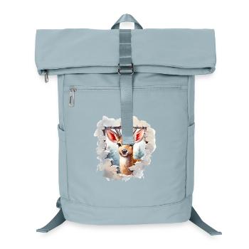 Cerf d’hiver dans le trou dans le mur - Sac à dos ordinateur - bleu glacier - Devant