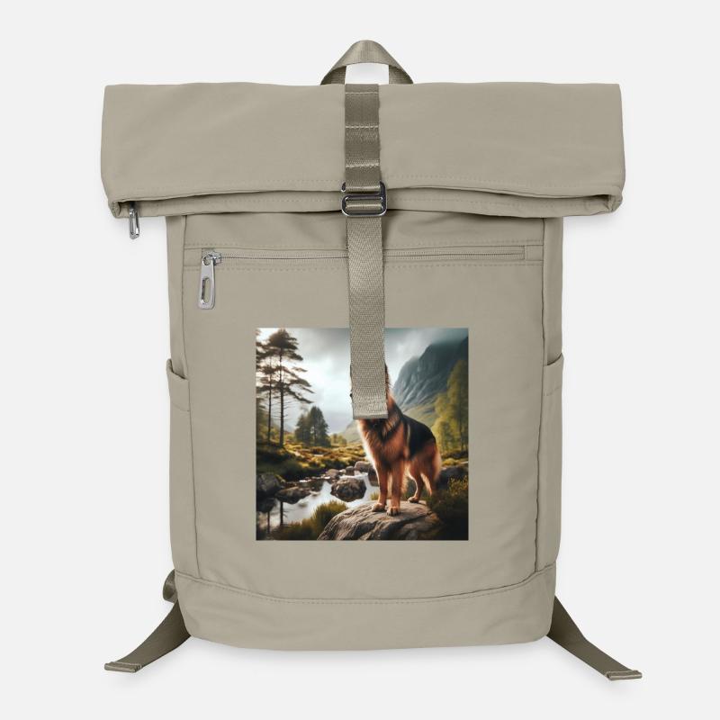 Deutscher Schäferhund Kunst Laptop-Rucksack 