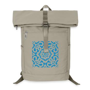Portugal Blue Tiles 1 - Laptop Backpack - sand beige - Front