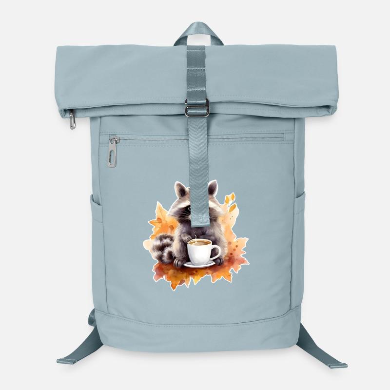 Automne raton laveur Café Cosy Sac à dos ordinateur