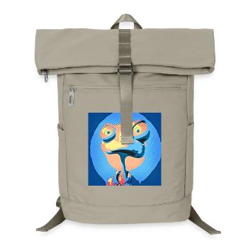 Caméléon Pop Art aux couleurs néon - Sac à dos ordinateur - beige sable - Devant