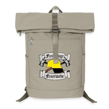 Volunteer Fire Brigade Emblem - Laptop Backpack - sand beige - Front