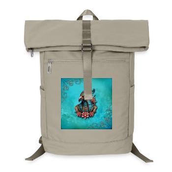 Dieu faucon égyptien. - Sac à dos ordinateur - beige sable - Devant