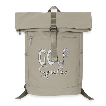 GOLFSPIELER GOLFSCHLÄGER - Laptop-Rucksack  - Sandbeige - Vorne