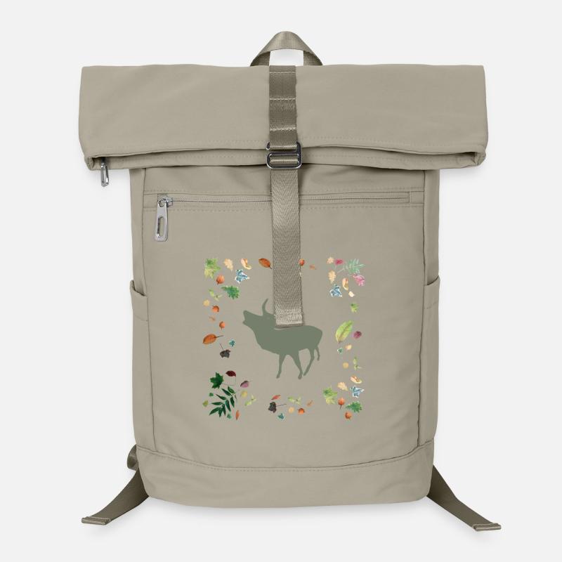 Cerf aux feuilles d’automne Sac à dos ordinateur