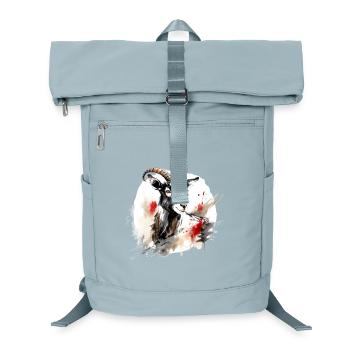 Chinesisches Sternzeichen Ziege - Laptop-Rucksack  - Eisblau - Vorne