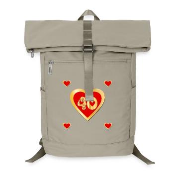 40th Birthday Heart - Laptop Backpack - sand beige - Front