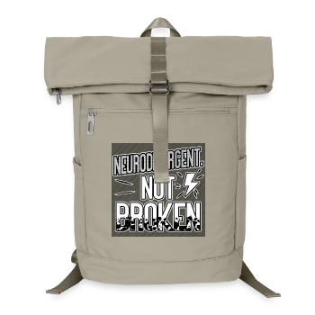 Neurodivergent Not Broken – Neurodiversity Pride - Laptop Backpack - sand beige - Front