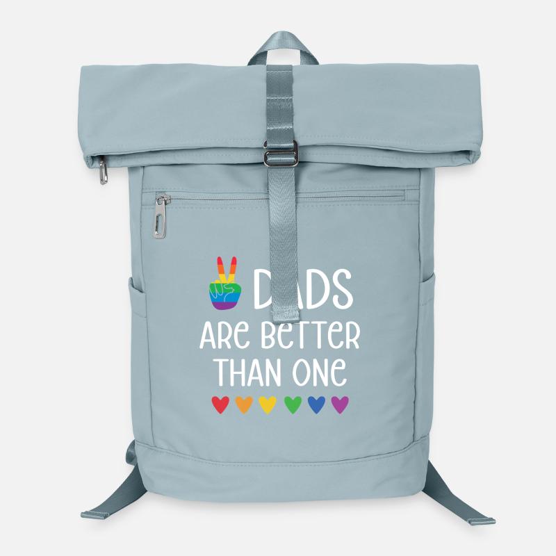 LGBTQ Pride Month - Two Dads Are Better Than One Laptop Backpack