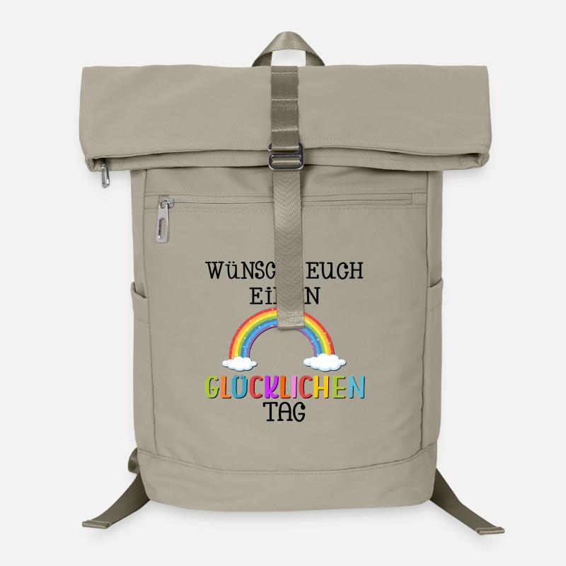 GLÜCKLICHEN TAG WÜNSCHEN - REGENBOGEN Laptop-Rucksack 
