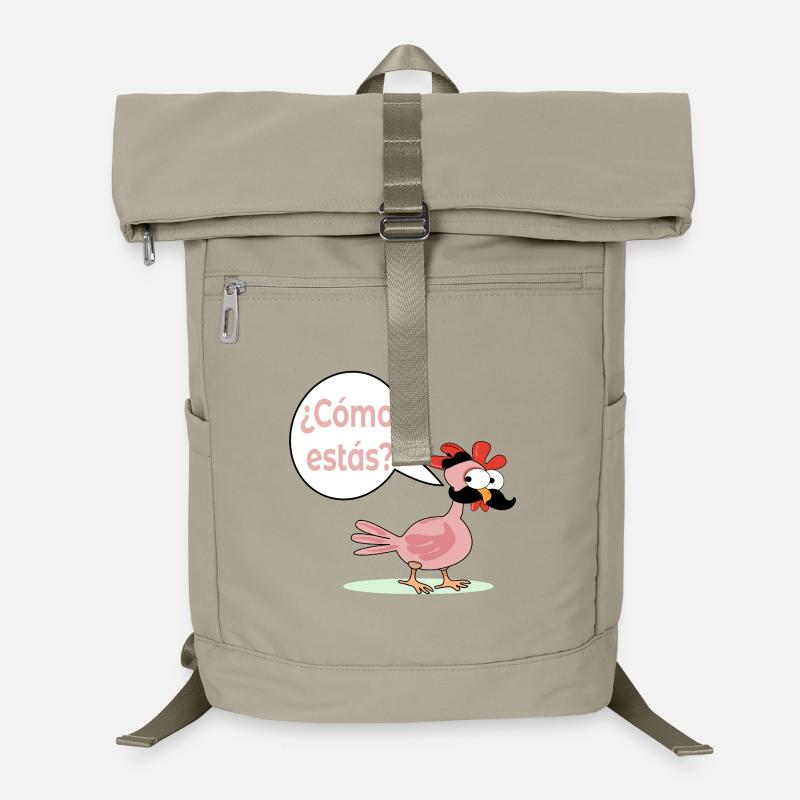 How are you - Chicken Chicken Mustache Hen Laptop Backpack
