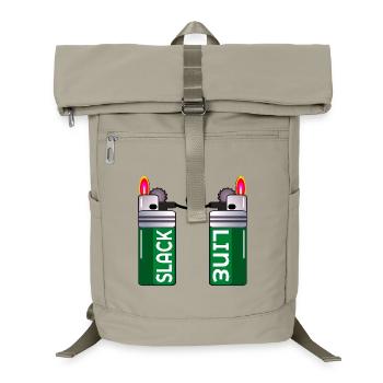 SLACKLINE CAT SMOKER LIGHTER - Laptop Backpack - sand beige - Front