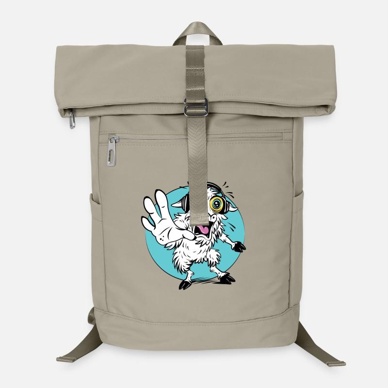 Shocked Sheep Cartoon Tee Laptop Backpack