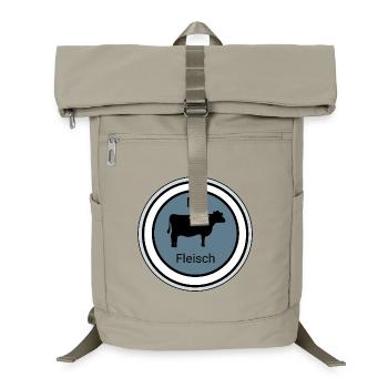 Nix Fleisch Silhouette - Laptop-Rucksack  - Sandbeige - Vorne