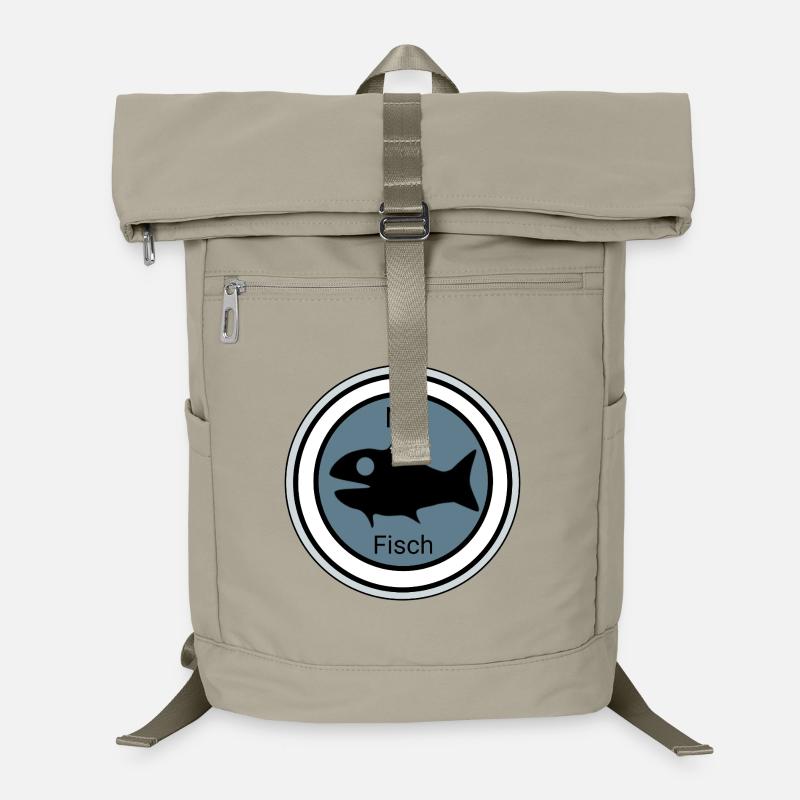 Nothing Fish Motif for Sea Lovers Laptop Backpack