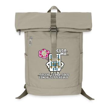Ich nur mit dem Settebello - Laptop-Rucksack  - Sandbeige - Vorne