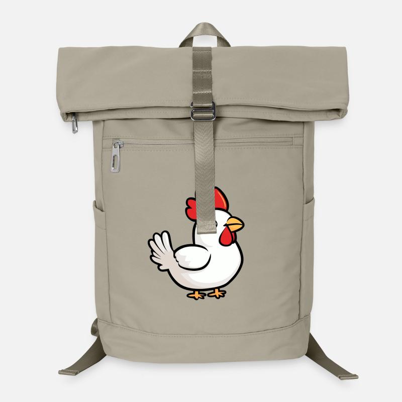 Dessin animé de poulet Sac à dos ordinateur