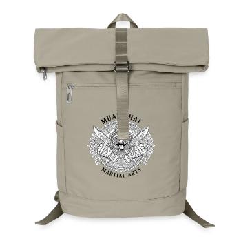 Drachenkopf Muay Thai Emblem - Laptop-Rucksack  - Sandbeige - Vorne