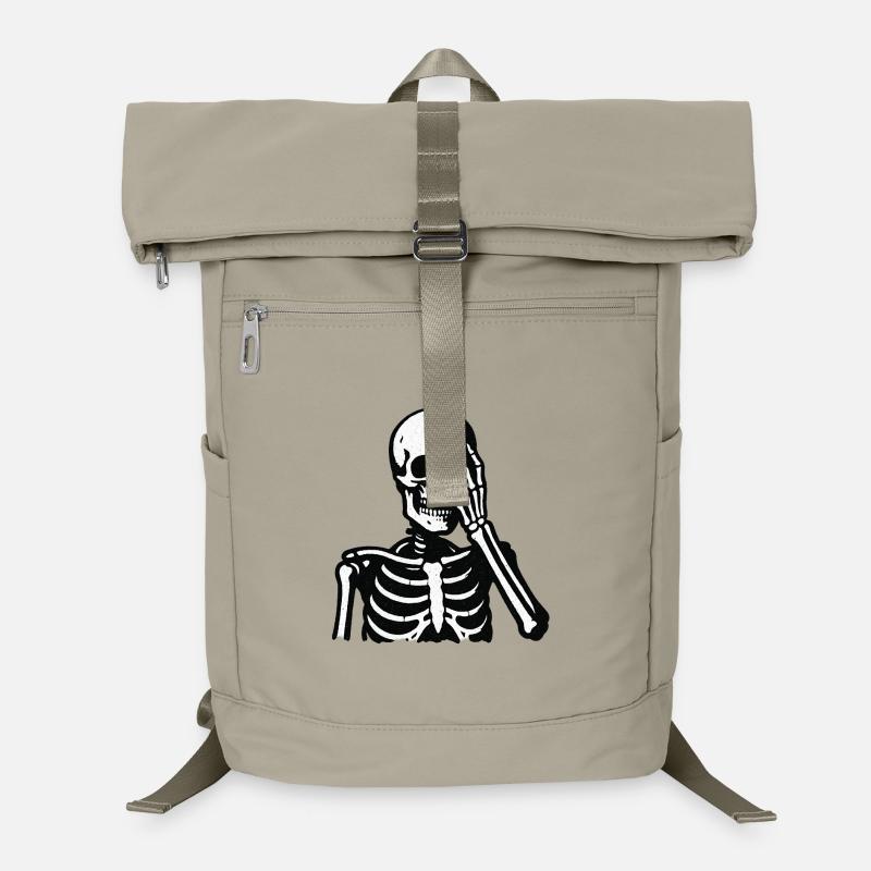Skelett-Hand Augenblick | Oh Mann Laptop-Rucksack 
