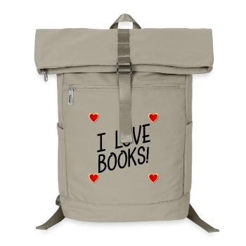 I love Reading Books - Laptop Backpack - sand beige - Front