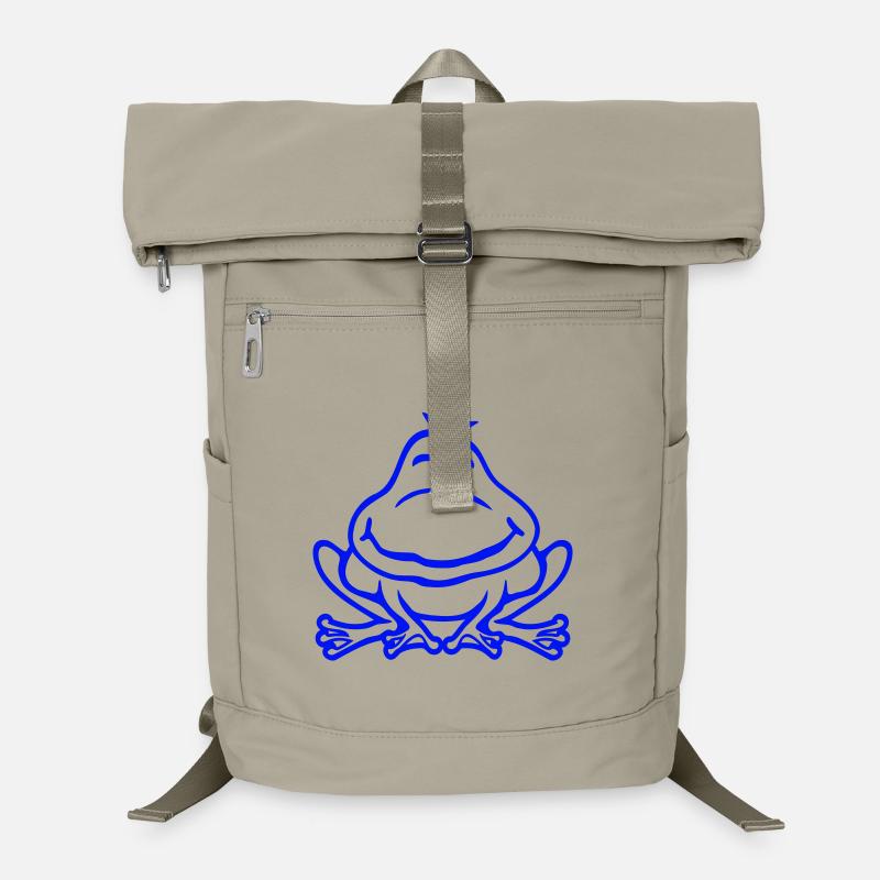 Frog Toad Smiles Funny Comic Happy Cute Laptop Backpack