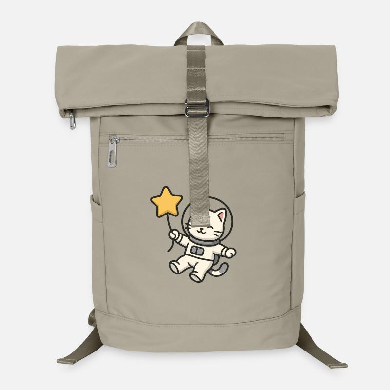 Chat astro mignon avec ballon étoile Sac à dos ordinateur